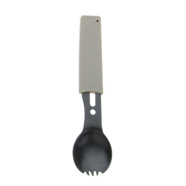 Camping Equipment Cookware Spoon Fork Bottle Opener Portable EDC Survival Tool